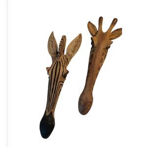 Toscano Giraffe & Zebra Wall Hangings